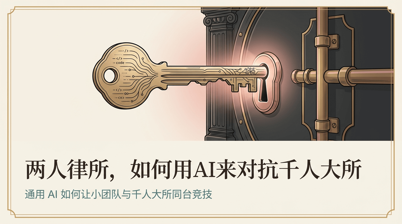 两人律所，如何用AI来对抗千人大所