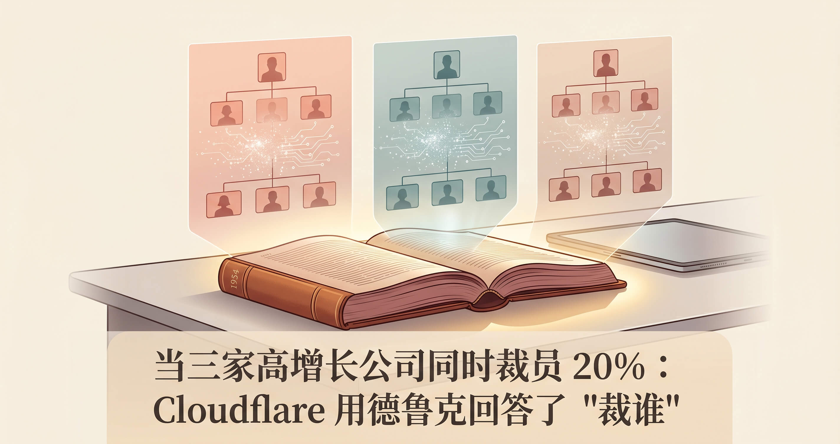 当三家高增长公司同时裁员 20%：Cloudflare 用德鲁克回答了