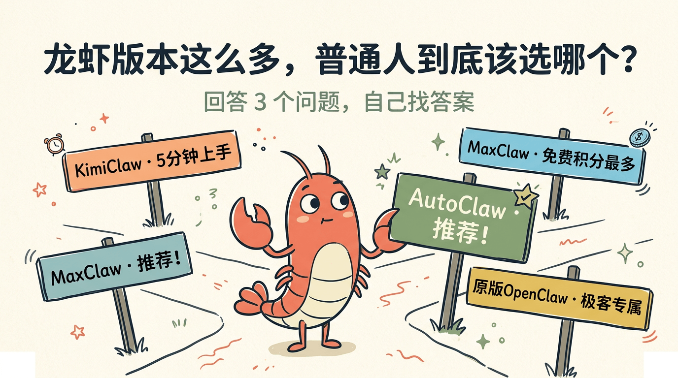 龙虾版本这么多，普通人到底该选哪个？