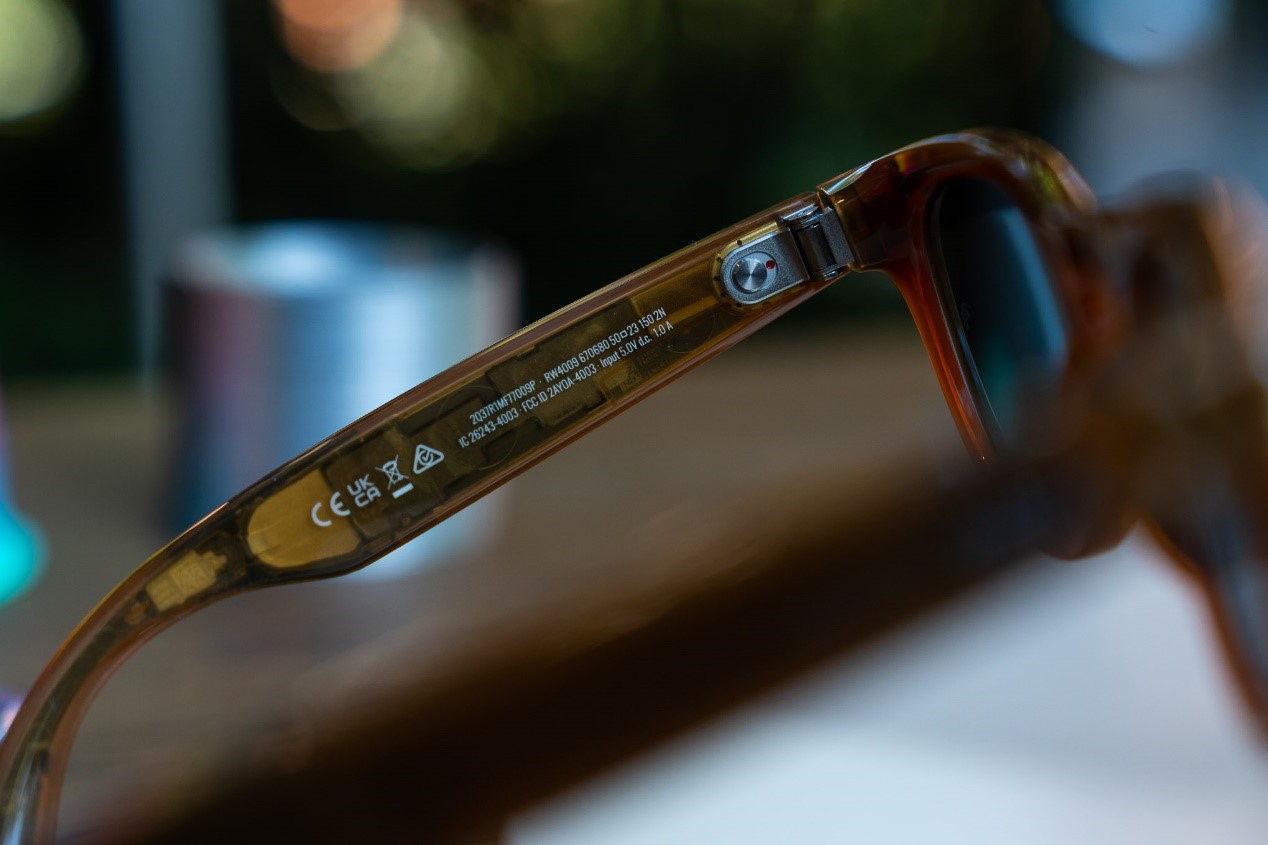 Side view of Ray Ban Meta Smart Glasses